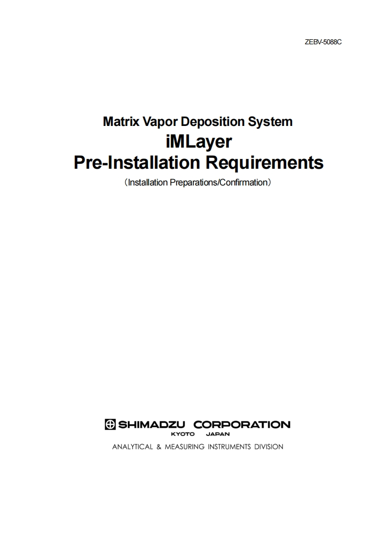 TOF-iMLayer操作说明书手册