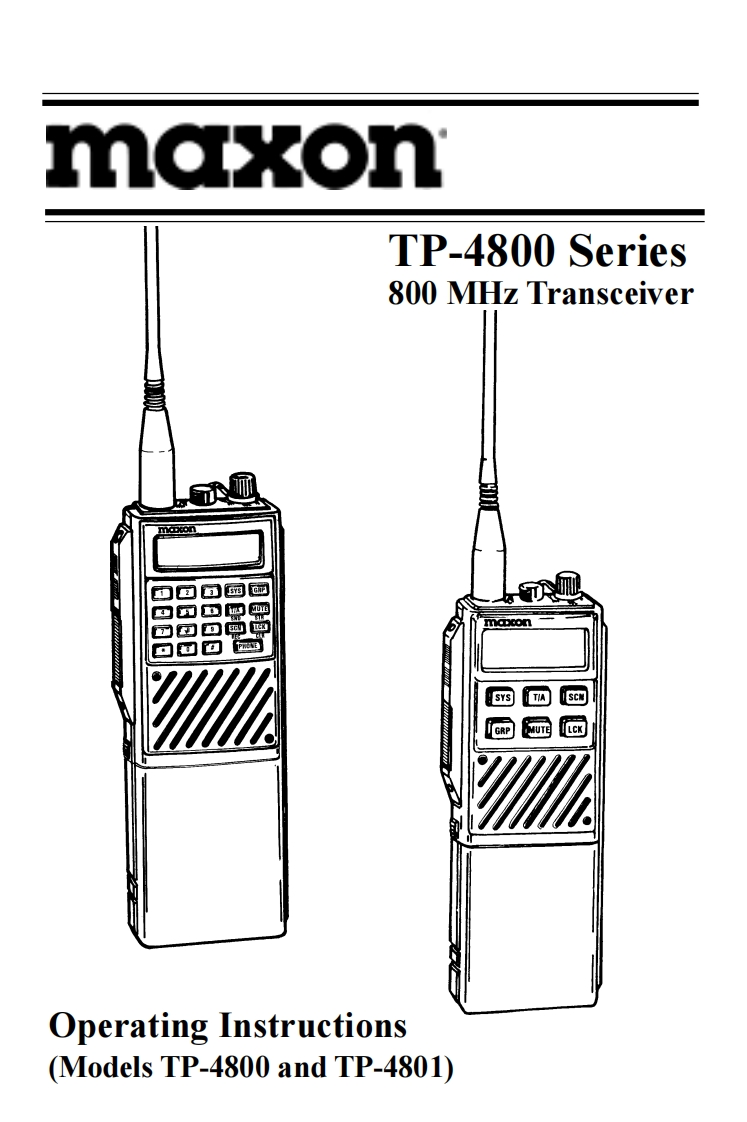 TP-4800操作说明书手册