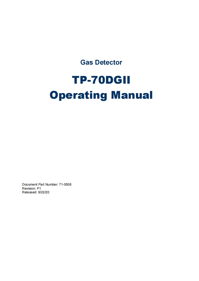 TP-70DGII_手册说明书指南