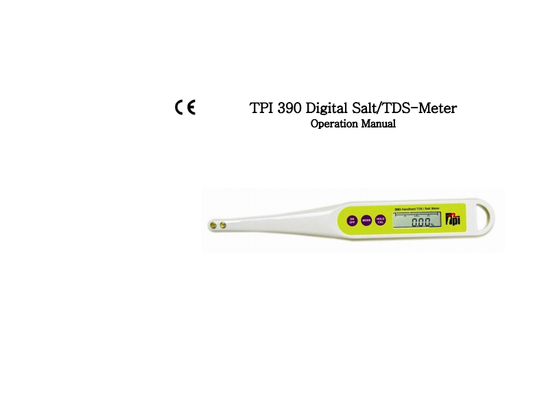 TPI390调试手册说明书指南