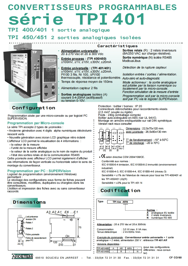 TPI400-FR安装调试说明书手册