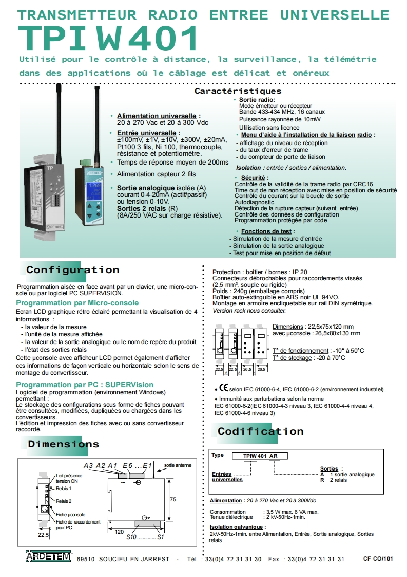 TPIW401-comA-vf安装调试说明书手册