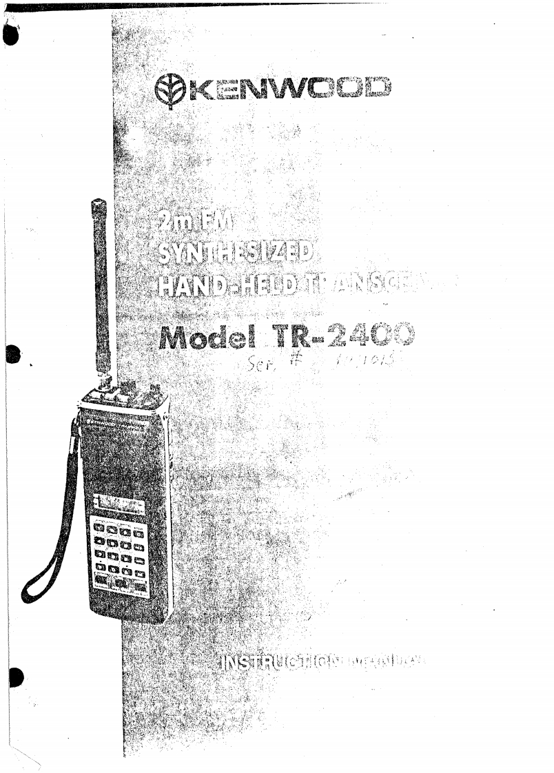 TR-2400操作说明书手册
