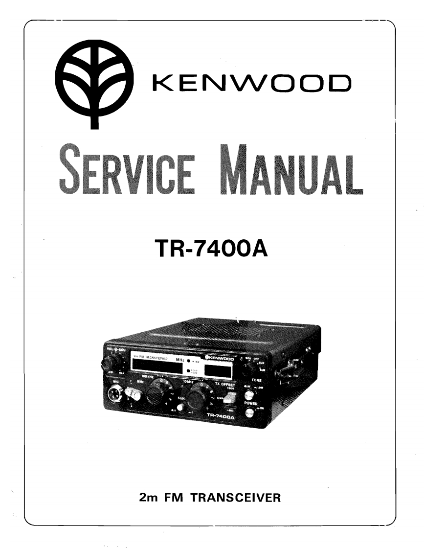 TR-7400A_serv维修手册含电器原理图