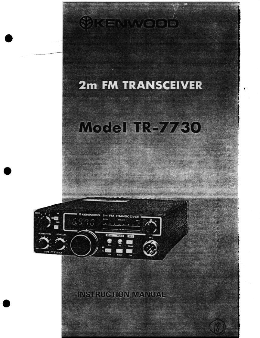 TR-7730操作说明书手册