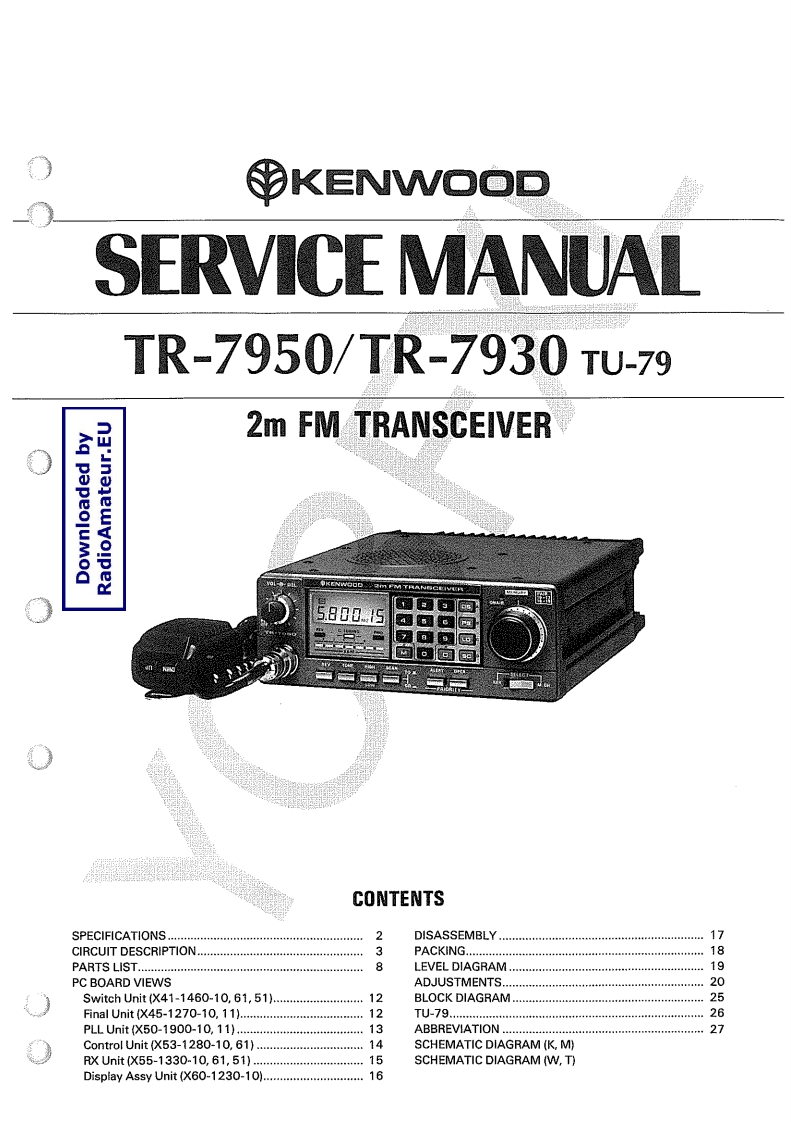 TR-7930_TR-7950_serv维修手册含电器原理图_YO3FXL