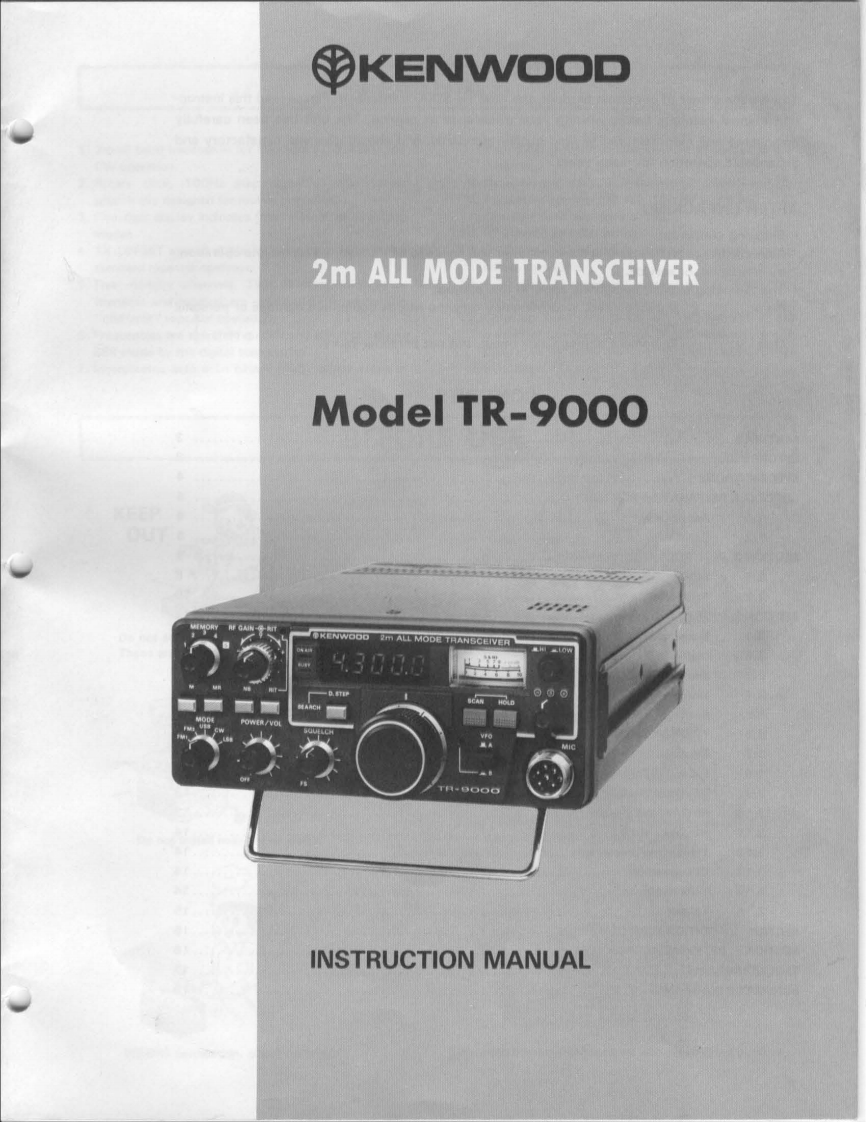 TR-9000操作说明书手册