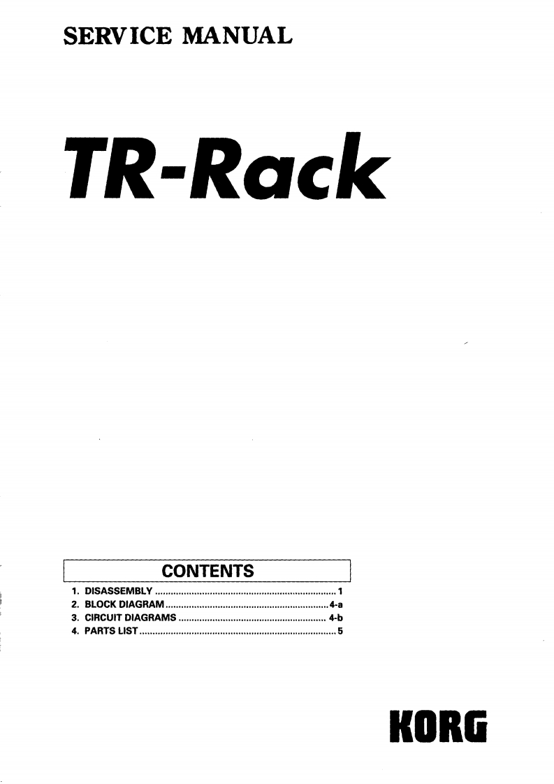 TR-RACK_维修手册电器原理图
