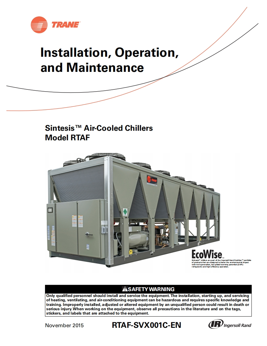TRANE特灵空调机组RTAF-SVX001C-EN_11252015操作维护说明书手册