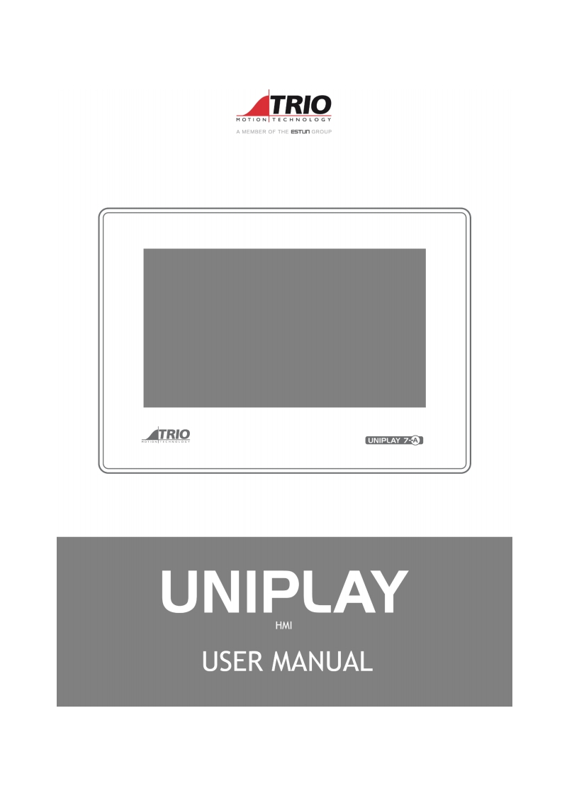 TRIO_Uniplay_操作说明书手册_v1.1