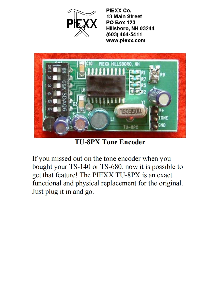TS-140S_TS-680S_Piexx_TU-8PX_使用说明书手册_2004