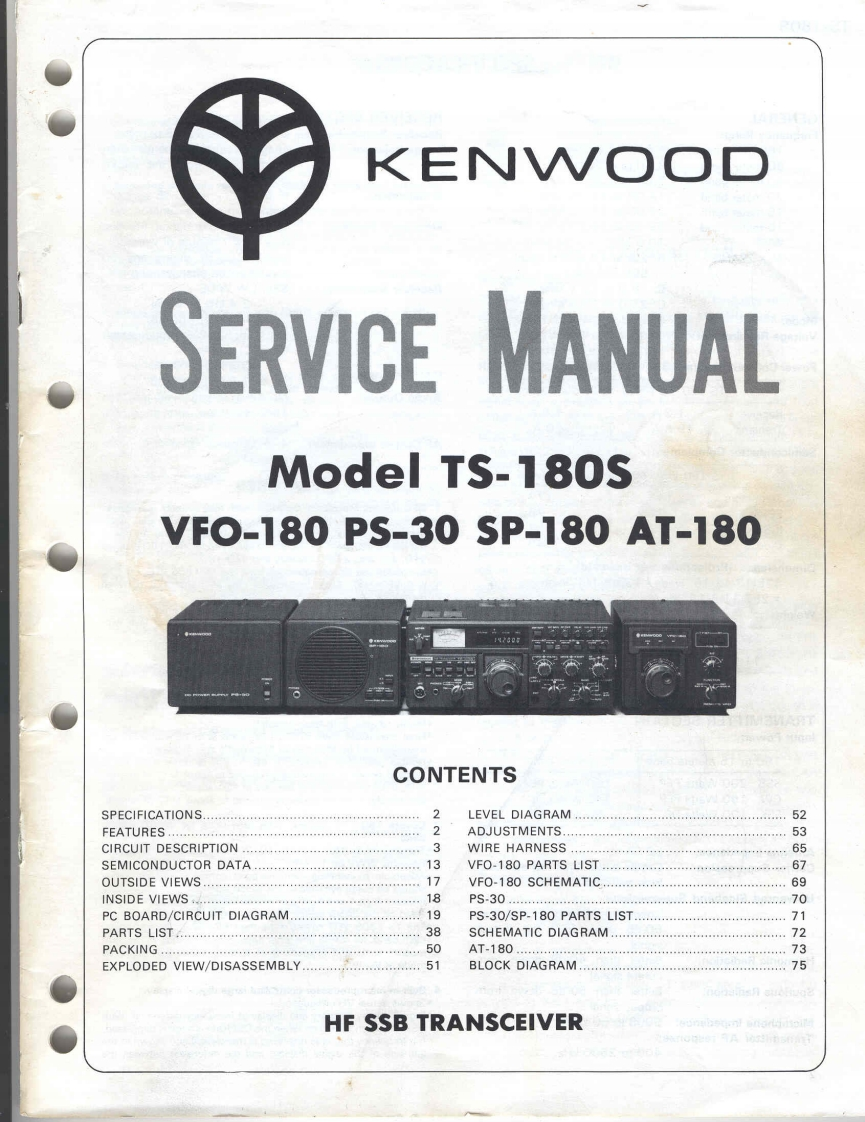TS-180S维修电器原理图手册