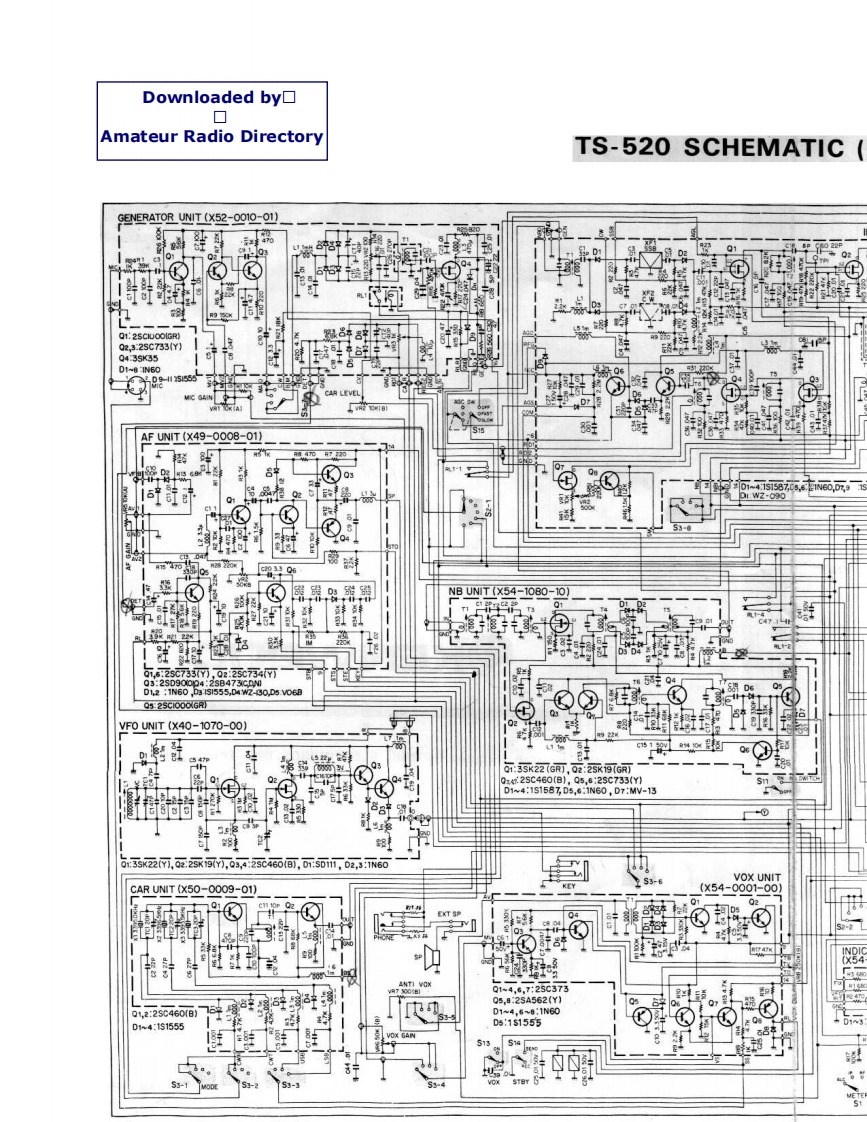 TS-520_参考电器原理图