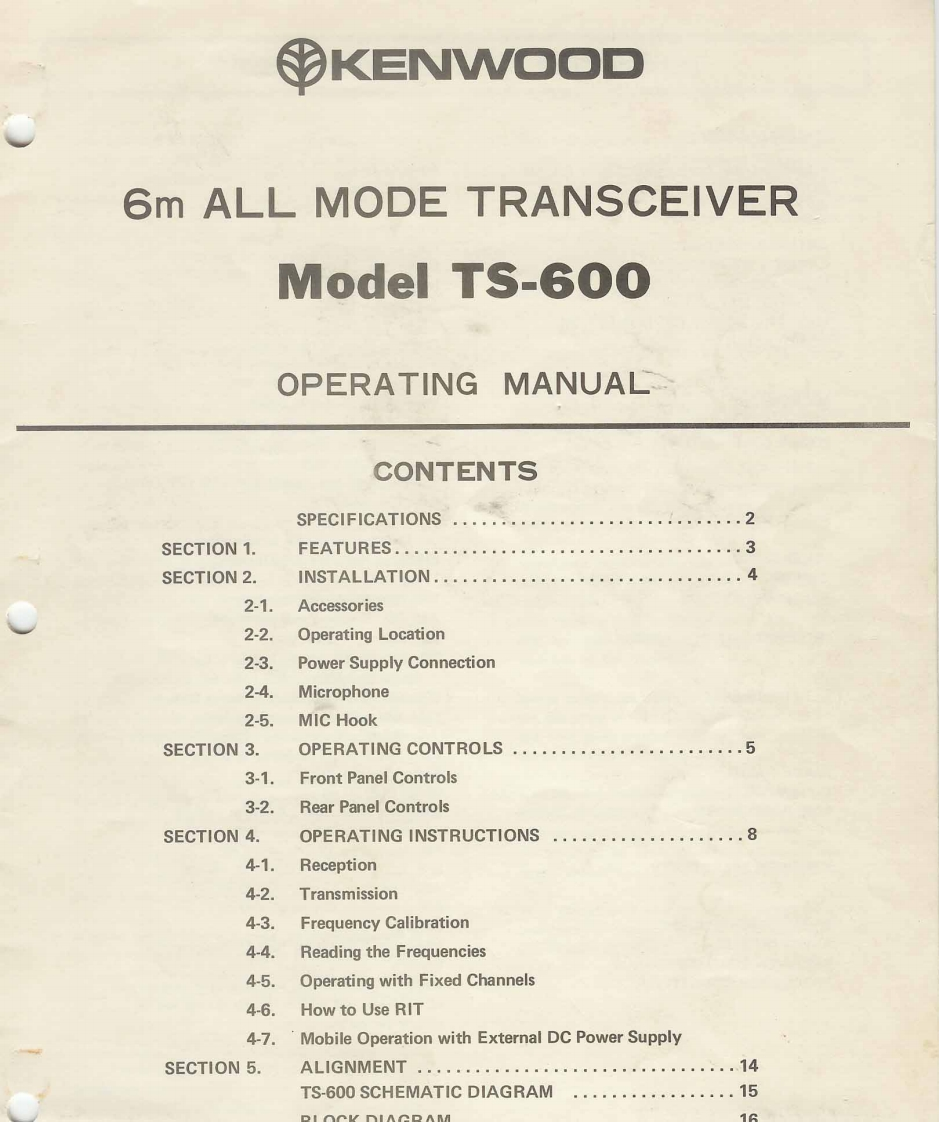 TS-600操作说明书手册