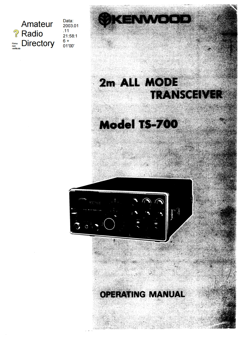 TS-700操作说明书手册