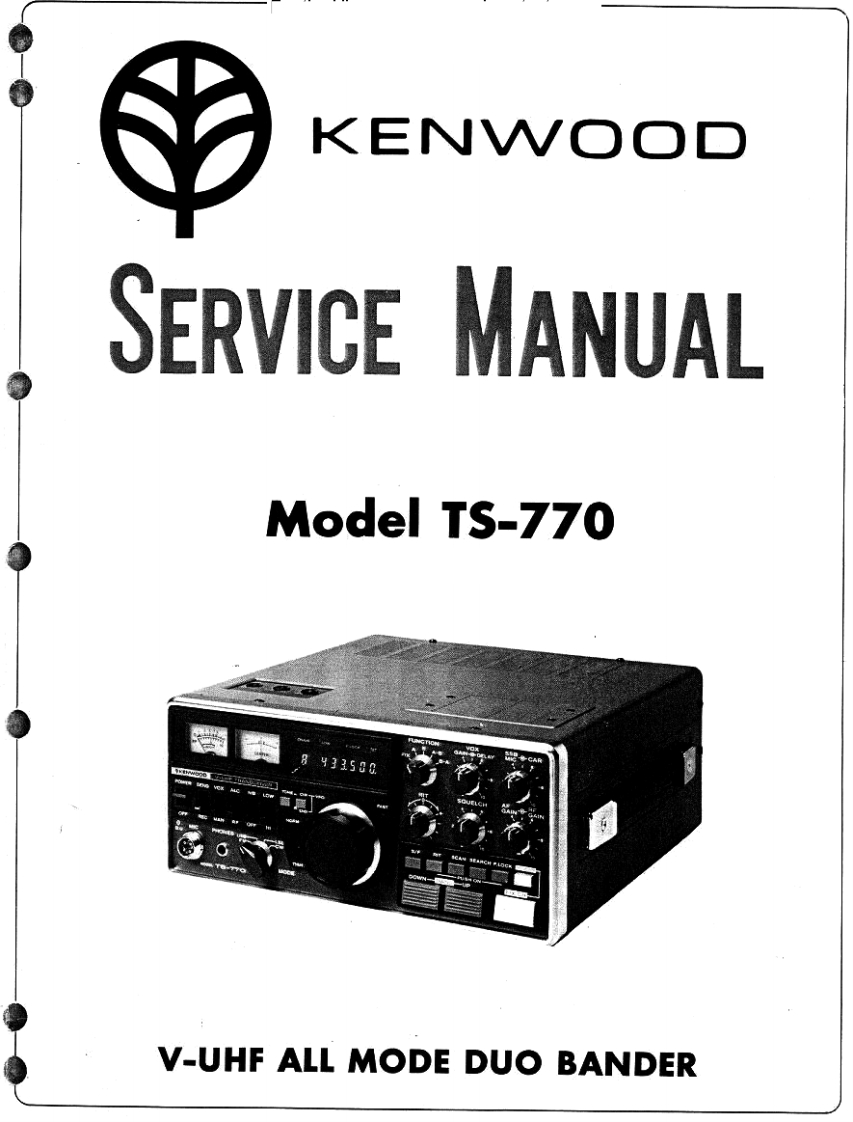 TS-770维修电器原理图手册