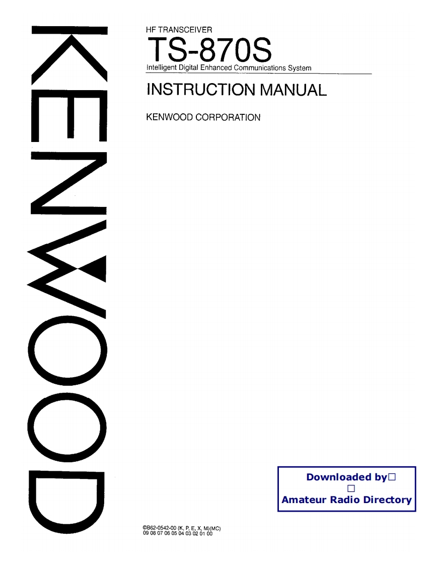 TS-870S_user操作说明书手册