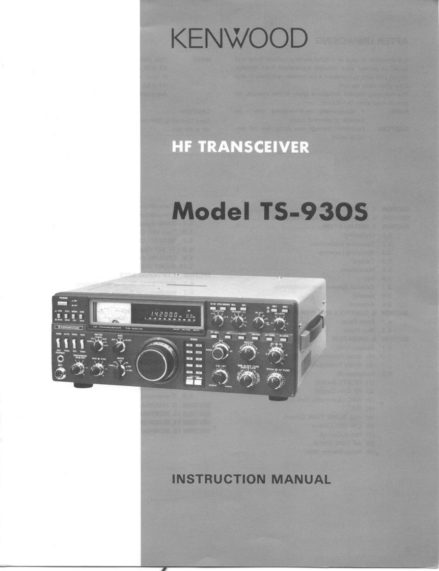 TS-930S_使用说明书手册