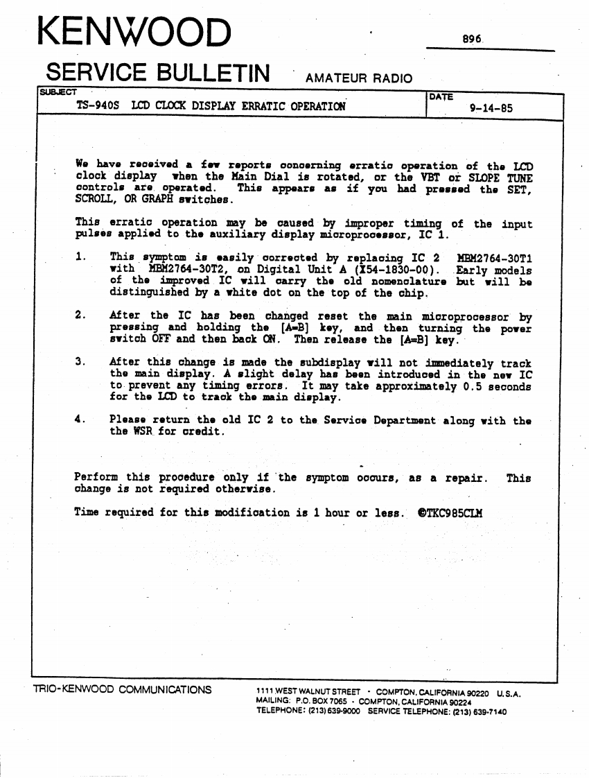 TS-940S_All_维修维护电器原理图手册ice_bulletins