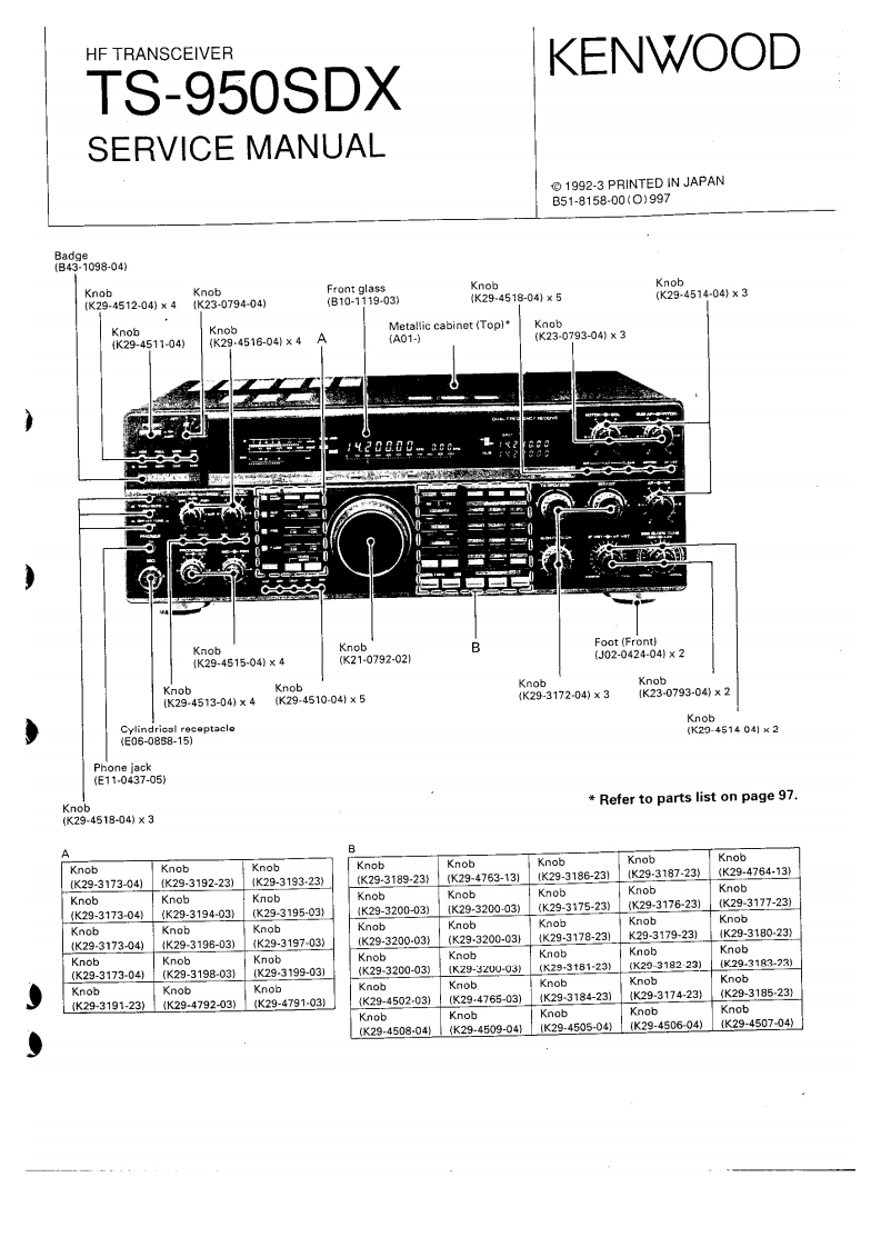 TS-950SDX_Service_操作说明书手册