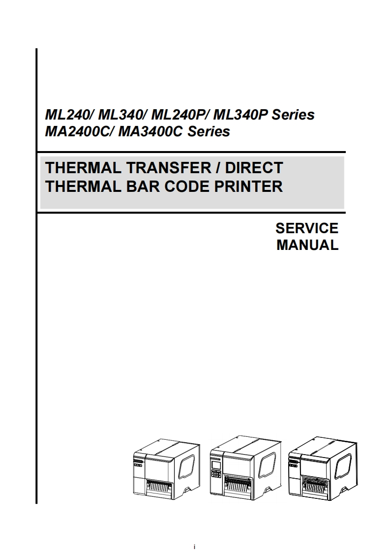 TSC_ml240_p_service_manual维修服务手册