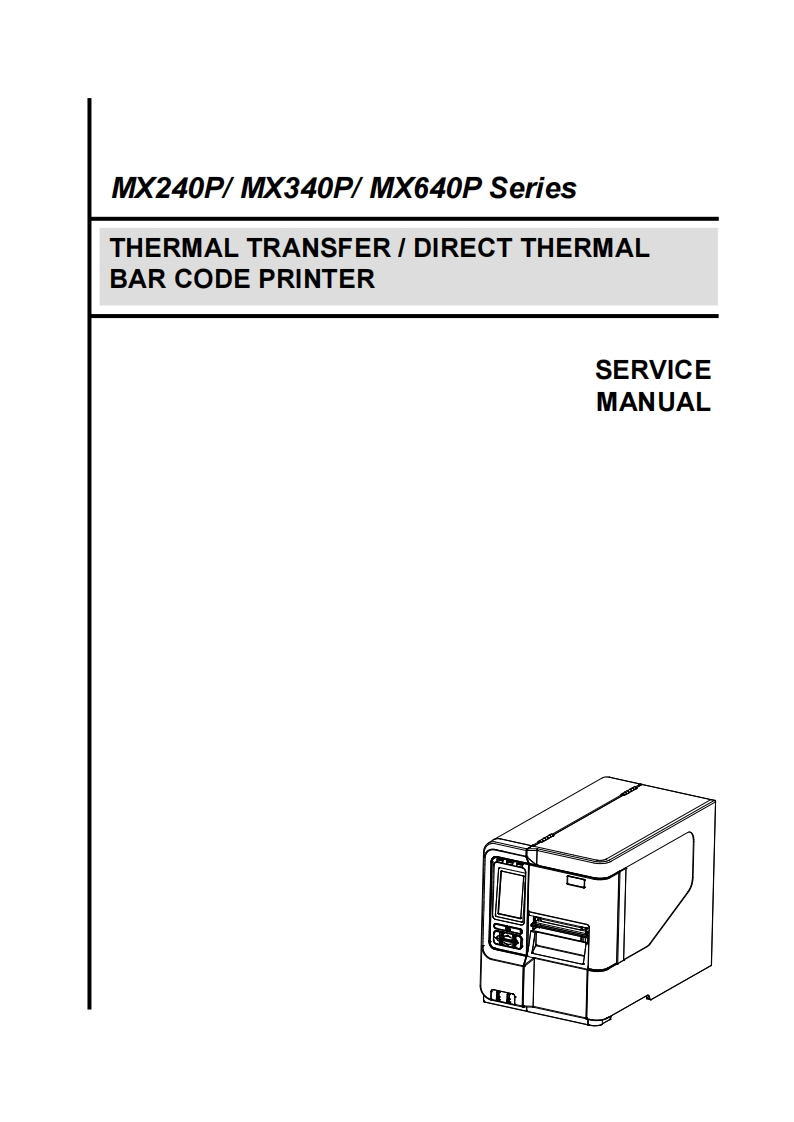TSC_mx240p_service_manual维修服务手册