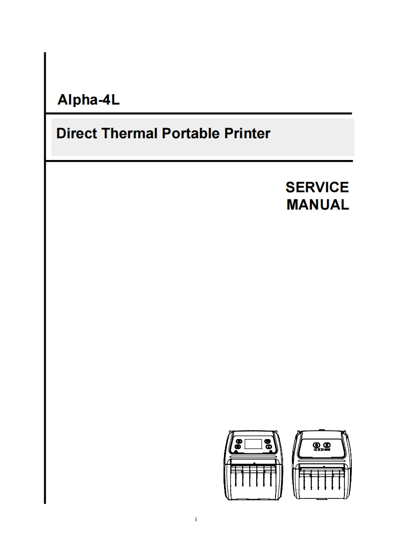 TSC打印机Alpha-4L_service_manual_E维修手册