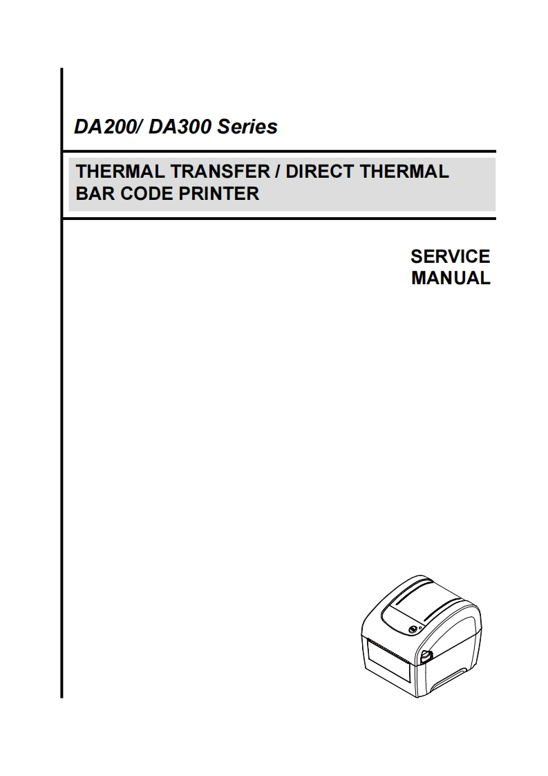 TSC打印机DA200_service_manual_E维修手册