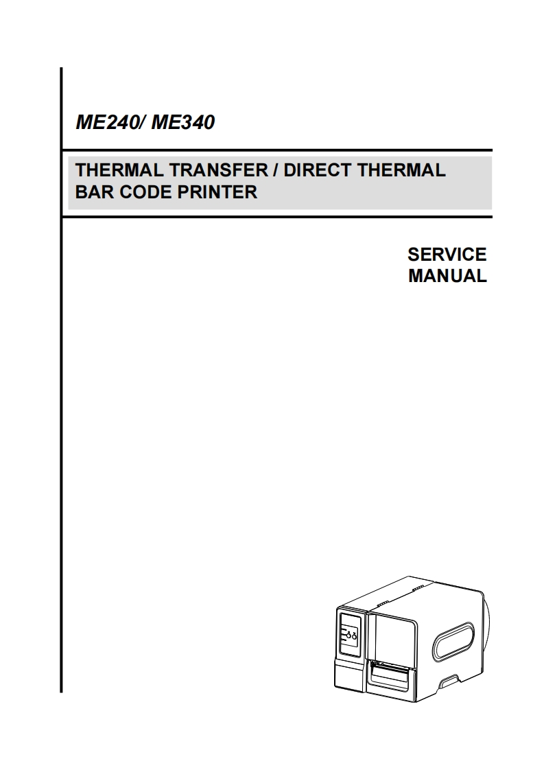 TSC打印机ME240_service_manual_E维修手册