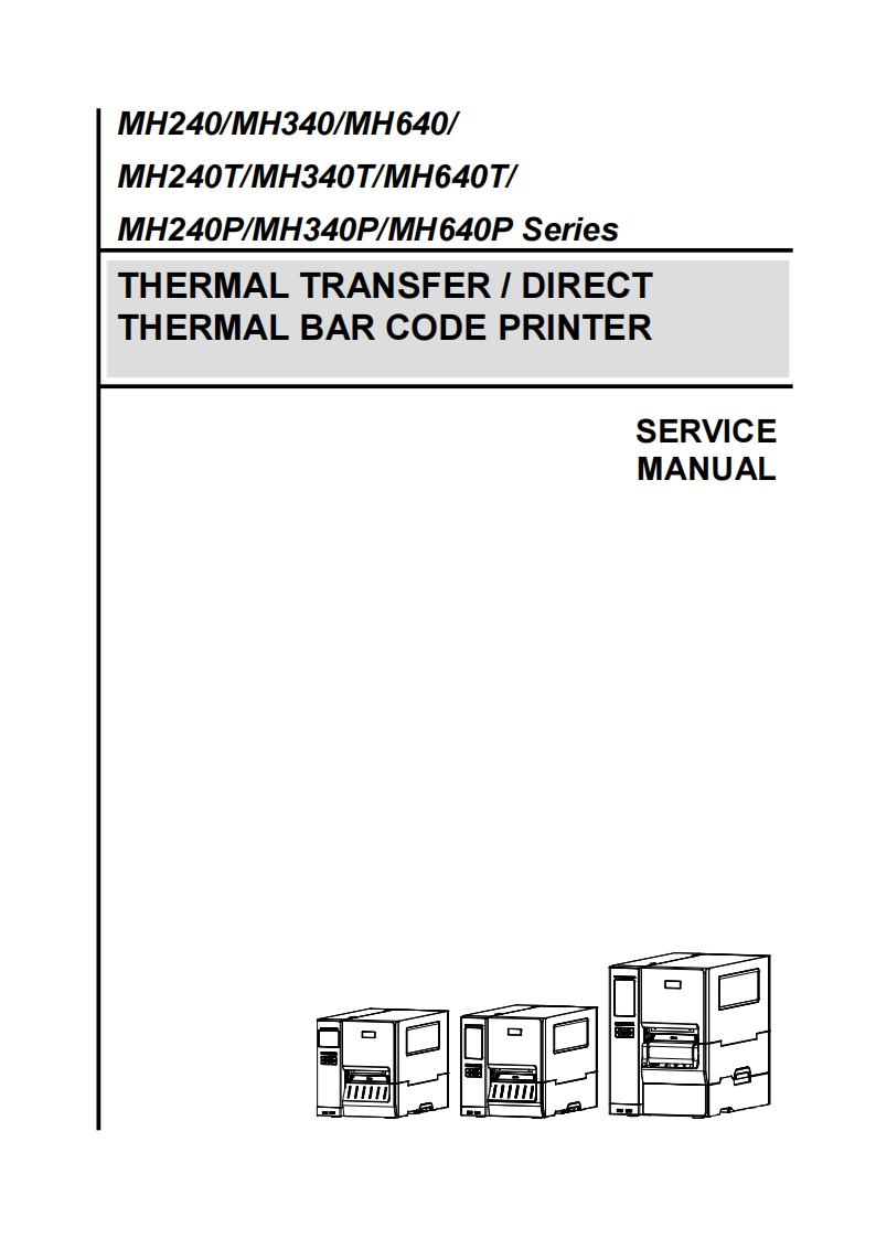 TSC打印机MH240_service_manual_E维修手册