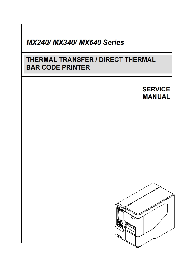 TSC打印机MX240_service_manual_E维修手册