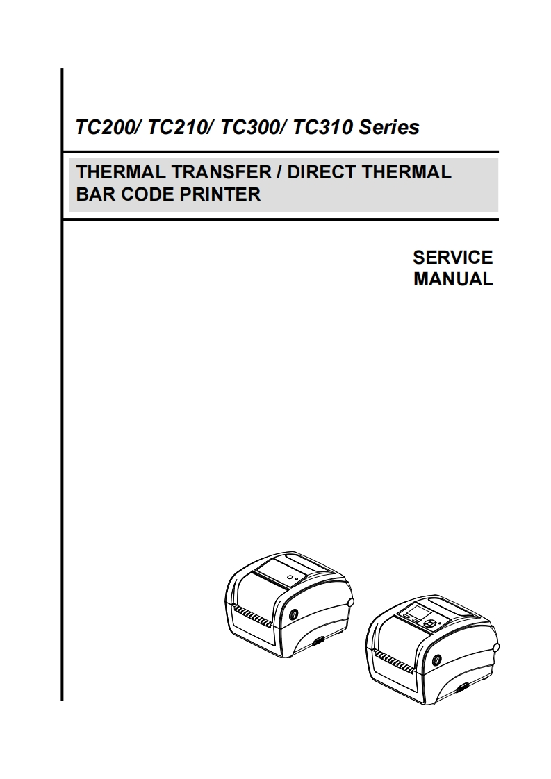 TSC打印机TC200_210_service_manual_E维修手册