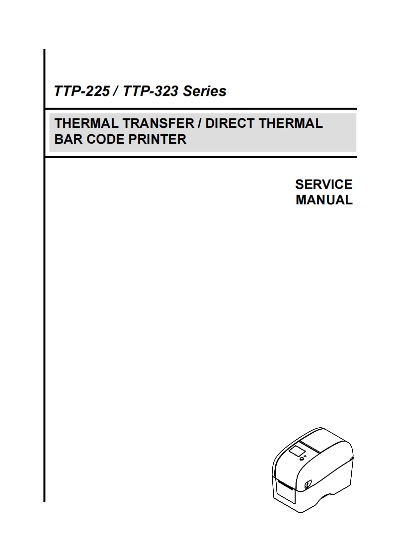 TSC打印机TTP-225_service_manual_E维修手册