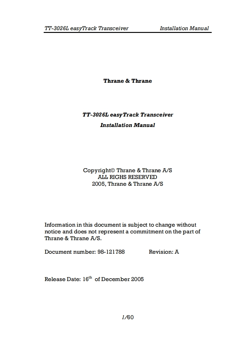 TT-3026L_Installation_Manual安装说明书手册