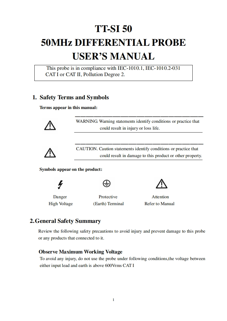 TT-SI-50_操作说明书手册_EN