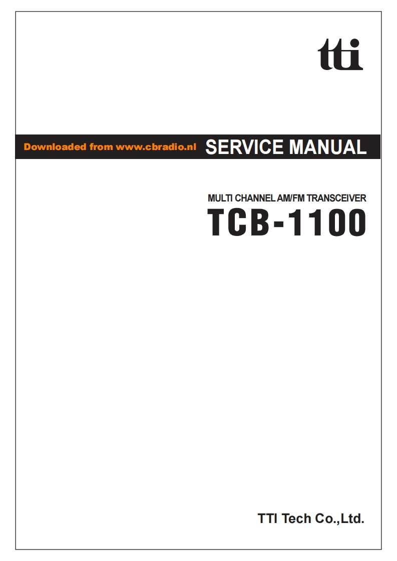 TTI_TCB1100_ENG维修说明书手册含电气原理图