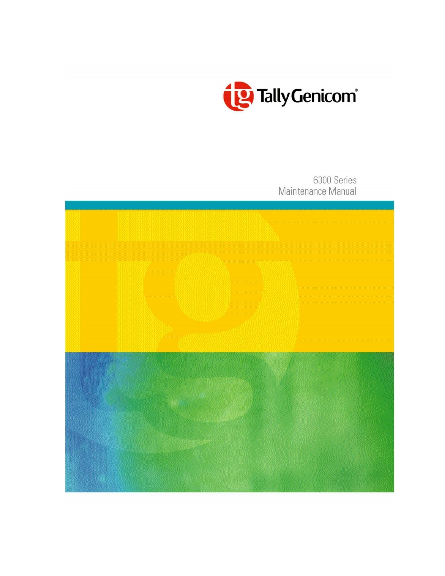 TallyGenicom-Cima6120维修维护手册