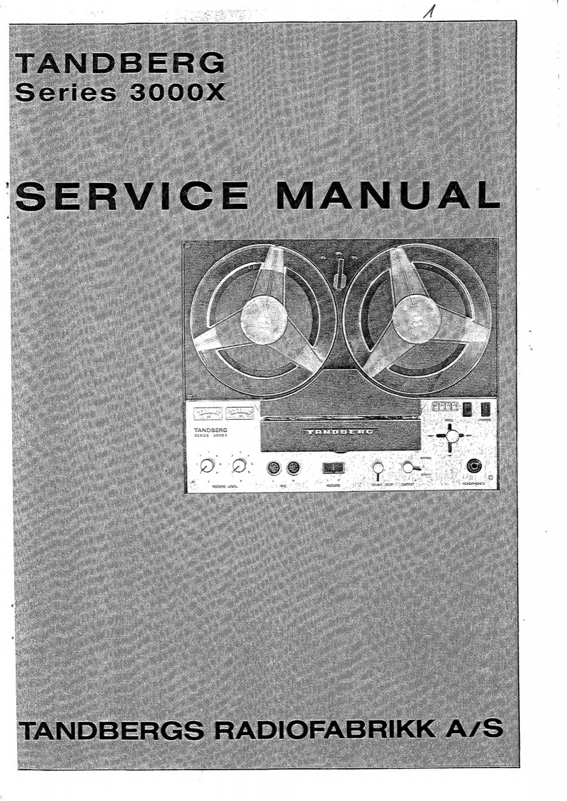 Tandberg-3000X-manual使用说明书手册