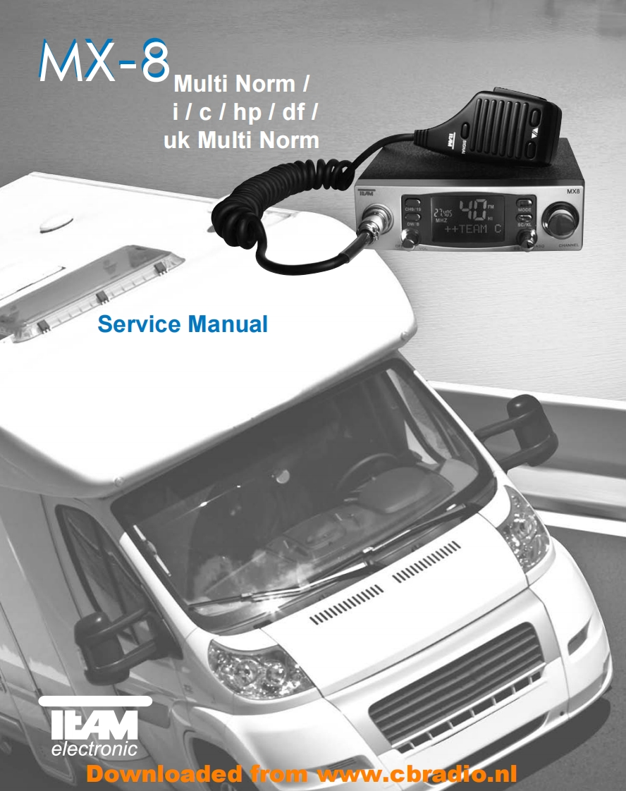 Team_MX8_ENG维修说明书手册含电气原理图