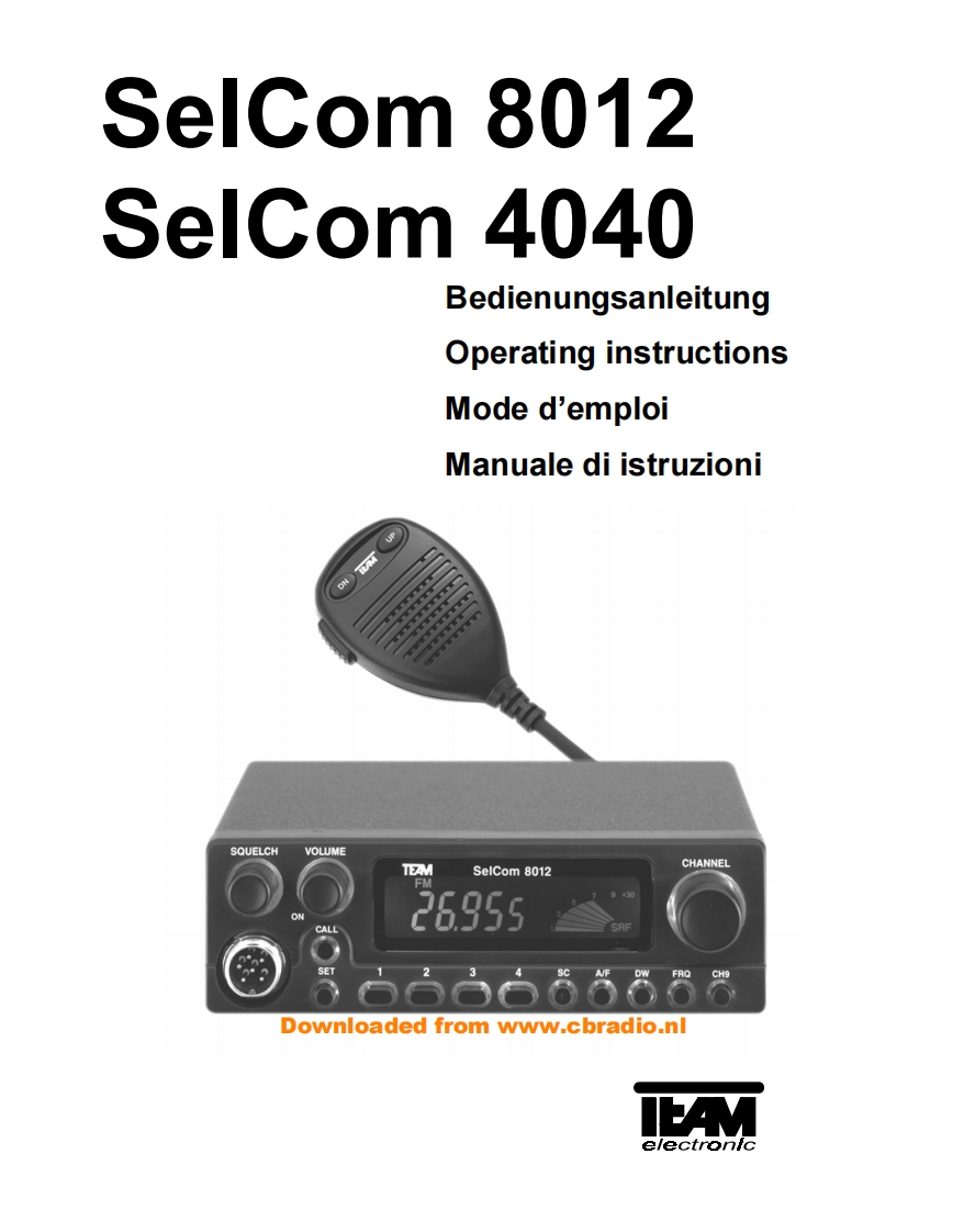 Team_SelCom_使用说明书手册