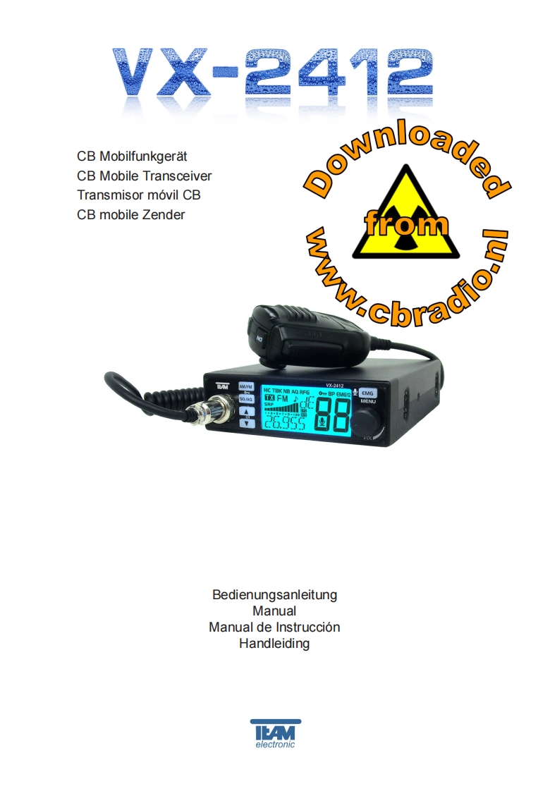 Team_VX-2412_NL_DE_ESP_使用说明书手册
