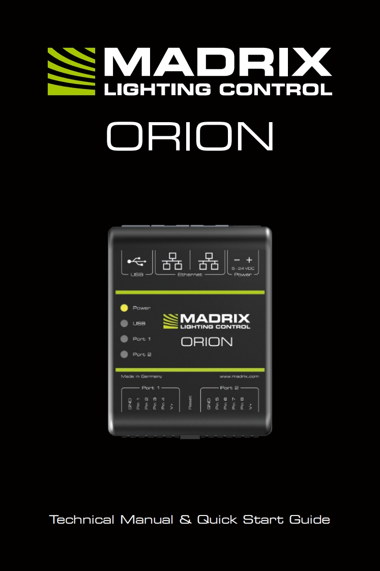Technical_Manual_MADRIX_ORION操作说明书手册