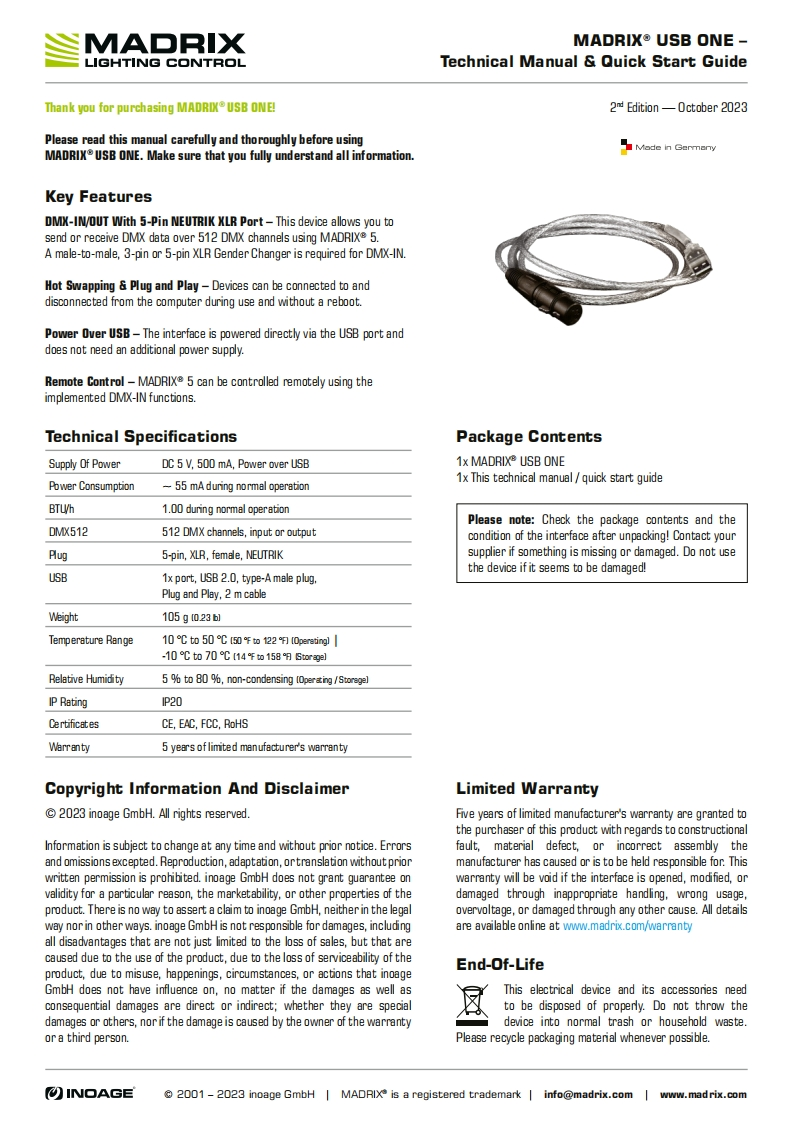 Technical_Manual_MADRIX_USB_ONE操作说明书手册
