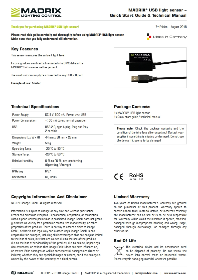 Technical_Manual_MADRIX_USB_light_sensor操作说明书手册