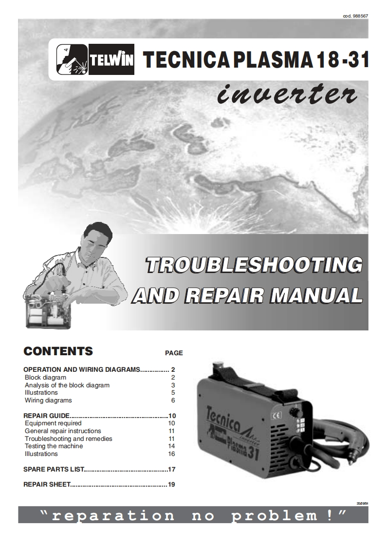 Tecnica_Plasma_18-31操作与维修手册