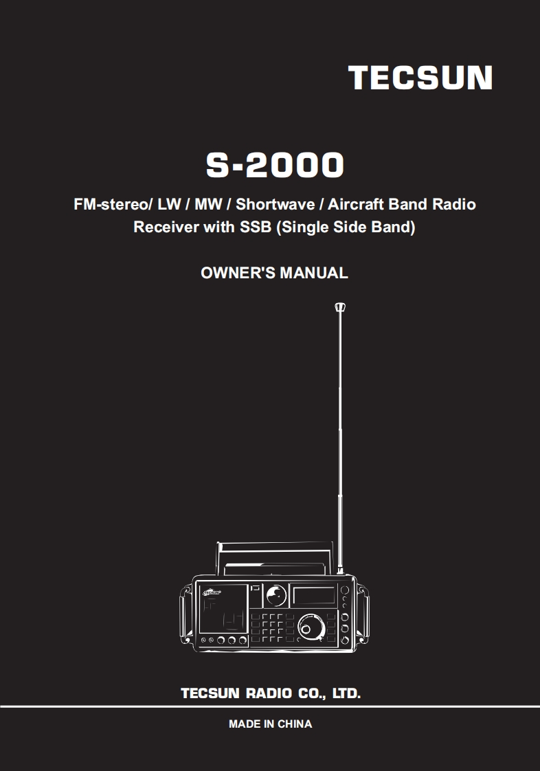 Tecsun-S-2000使用说明书手册