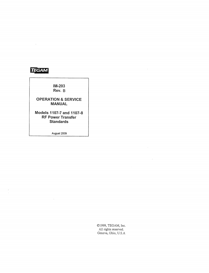 Tegam-1107-7-User-Manual操作说明书手册新质力文库 - 聚焦新质生产力发展的数字化知识库_行业洞察 / 理论成果 / 实践指南免费下载新质力文库