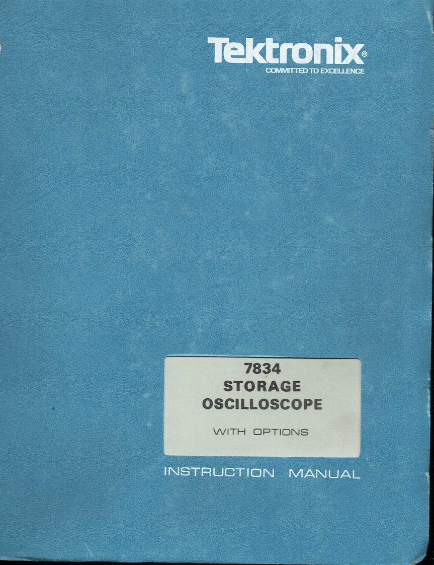 Tek_7834_Service维修维护操作电器原理图手册_070-1988-00