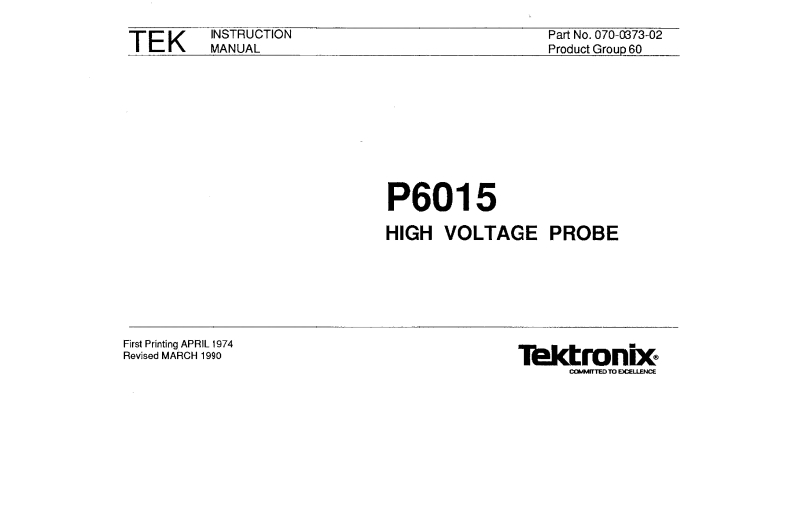 Tektronix-P6015-Probe-User-Manual操作说明书手册新质力文库 - 聚焦新质生产力发展的数字化知识库_行业洞察 / 理论成果 / 实践指南免费下载新质力文库