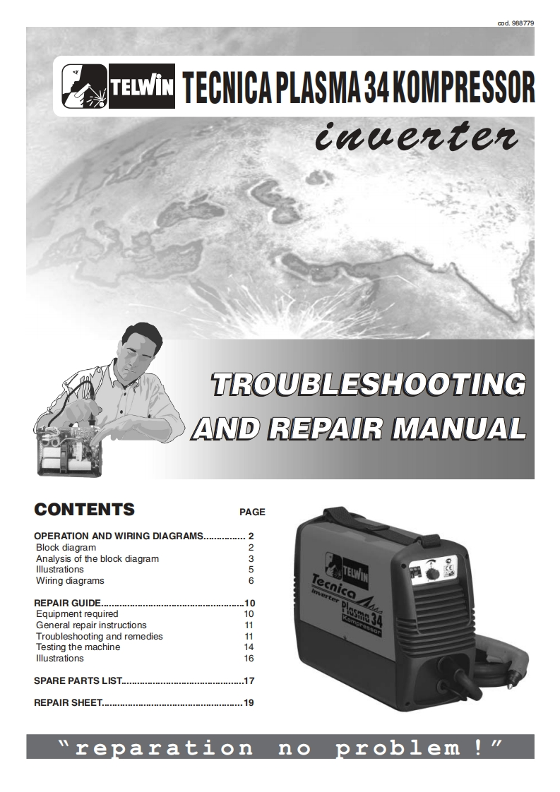 Telwin_Plasma_34_EN-RU操作与维修手册